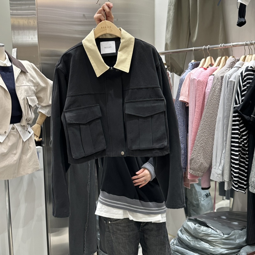 BEENS直郵韓國代購女裝新款25春夏時尚真品熱賣職業休閑夾克BEENS夾克圖色3