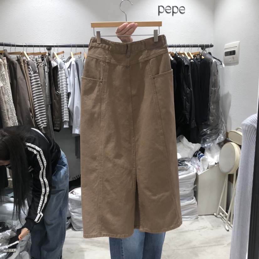 ALMOND PEPE韓國直郵東大門實拍女裝新品時尚職業人氣長裙ALMOND PEPE長裙