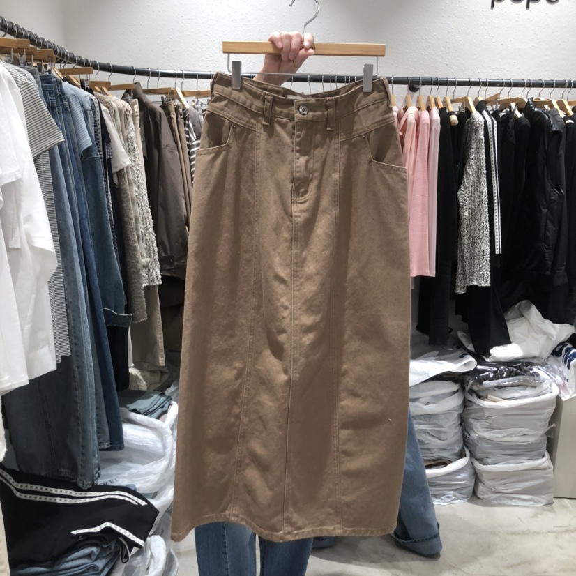 ALMOND PEPE韓國直郵東大門實拍女裝新品時尚職業人氣長裙ALMOND PEPE長裙圖色1