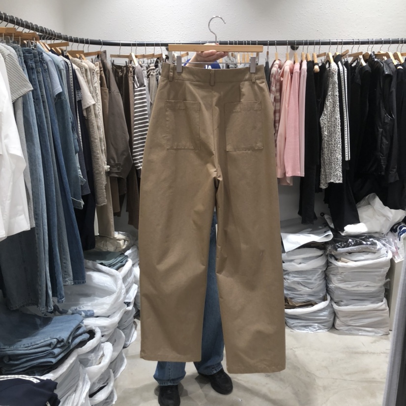 ALMOND PEPE韓國直郵女裝新品真品推薦時尚25春夏休閑褲口袋ALMOND PEPE休閑褲