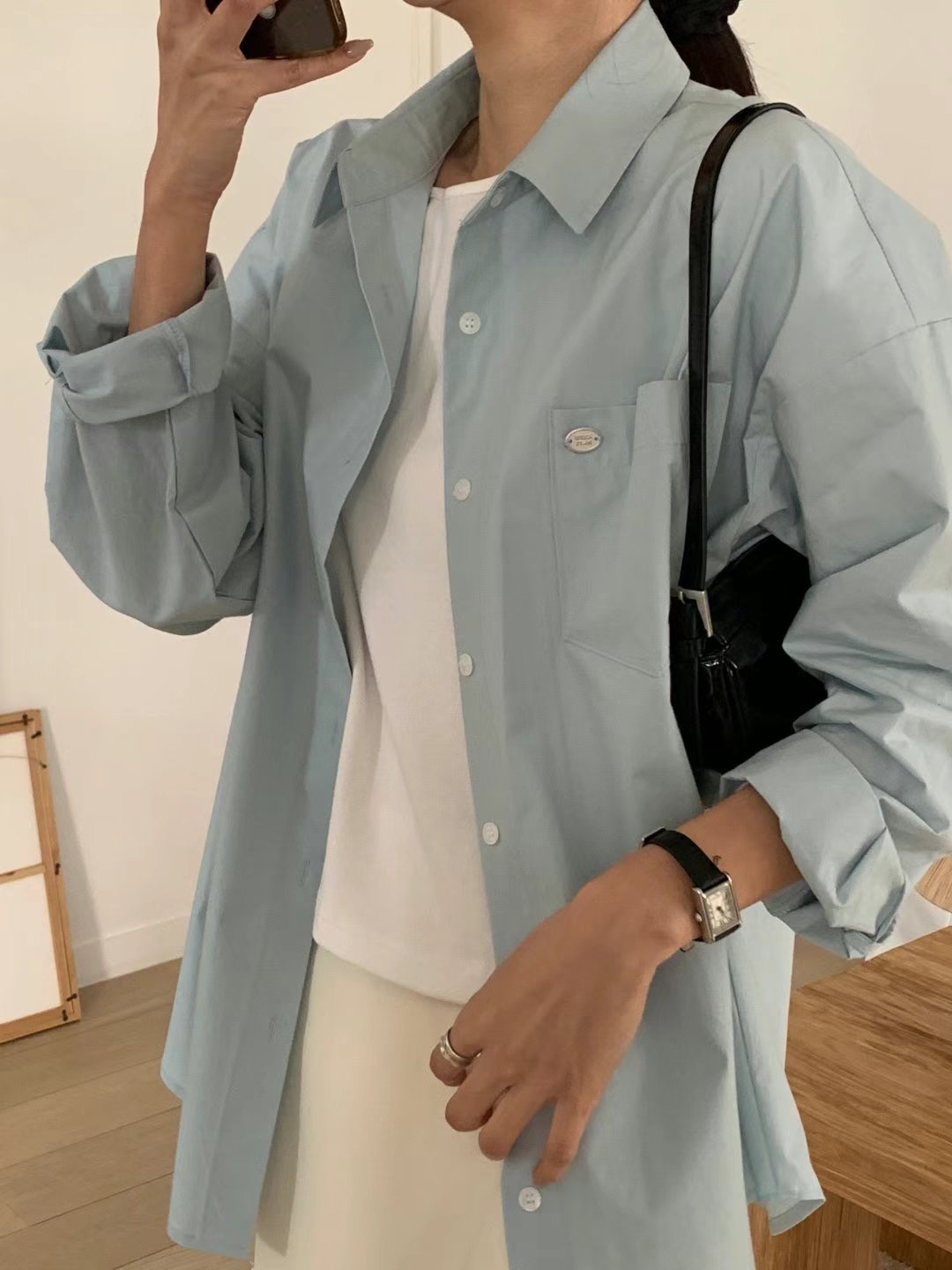 WEEKPLAN韓國直郵東大門實拍女裝新款時尚職業真品襯衫蕾絲衫WEEKPLAN襯衫/蕾絲衫