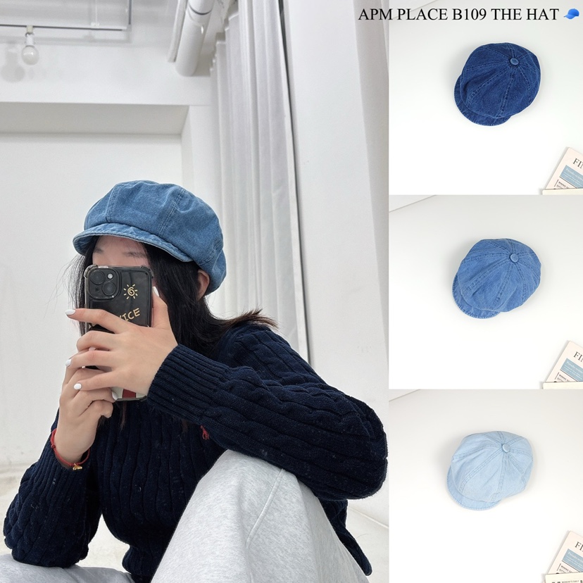 THE HAT-P韓國直郵㊣東大門實拍女裝新品25春夏休閑人氣帽子THE HAT帽子