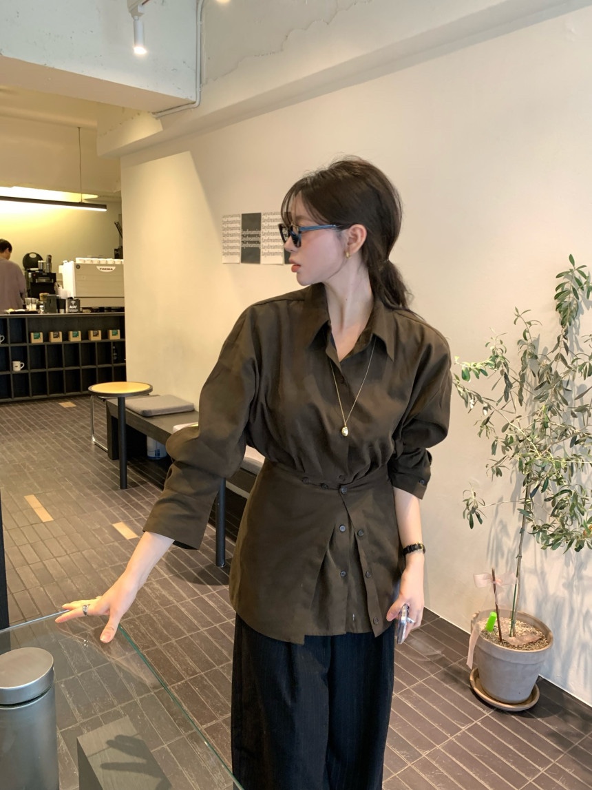 BONHEUR韓國直郵㊣女裝新品休閑推薦熱賣人氣25春夏短裙麂皮BONHEUR-2件起短裙