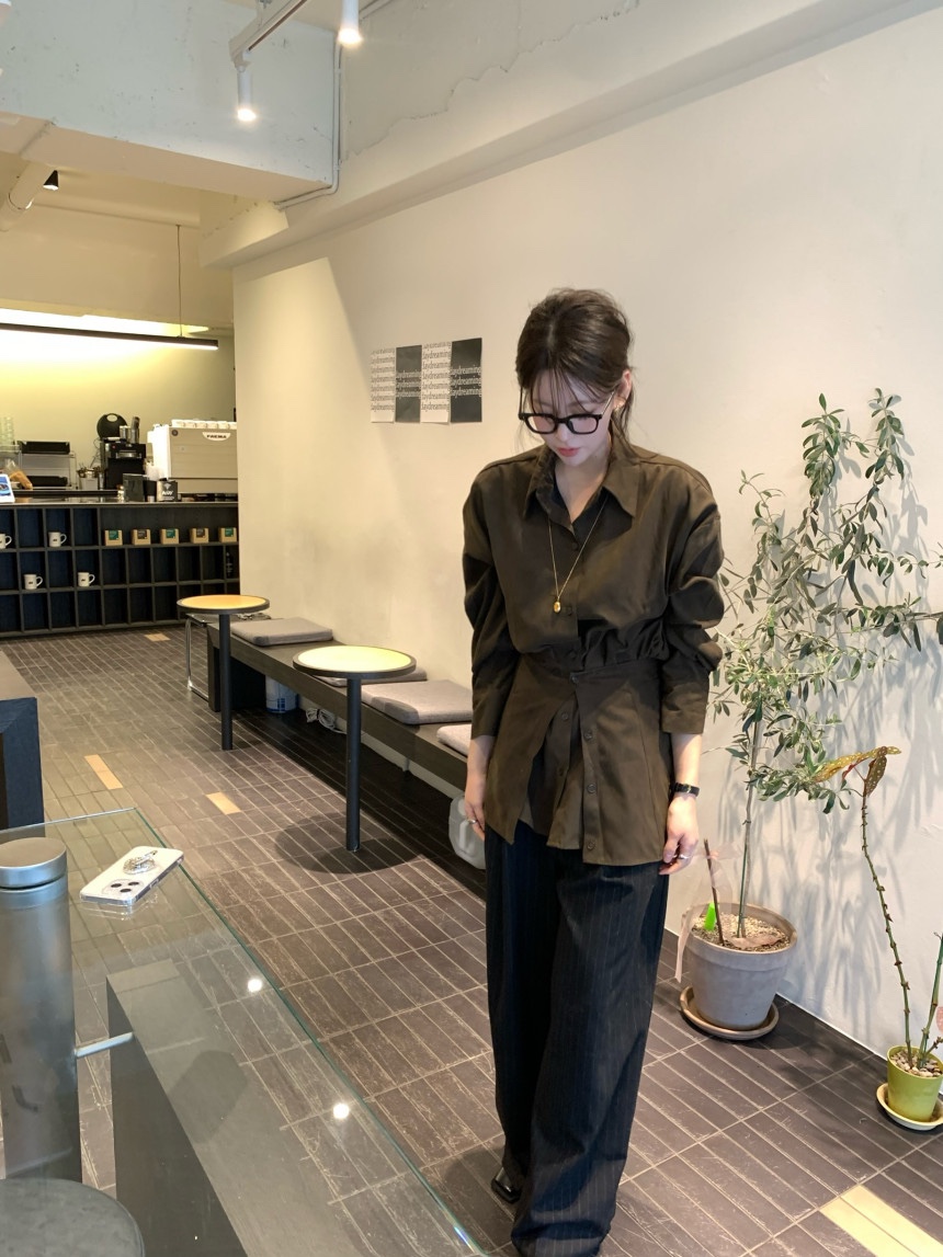 BONHEUR韓國直郵㊣女裝新品休閑推薦熱賣人氣25春夏短裙麂皮BONHEUR-2件起短裙