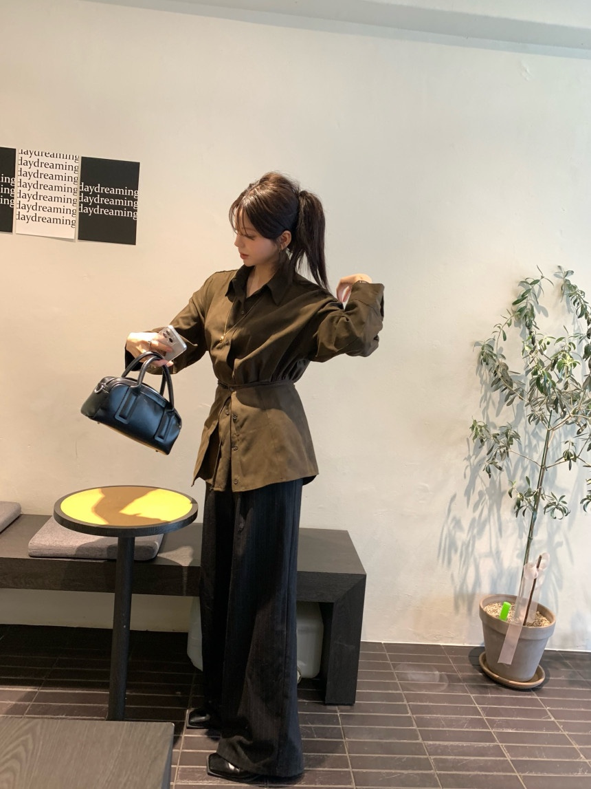BONHEUR韓國直郵㊣女裝新品休閑推薦熱賣人氣25春夏短裙麂皮BONHEUR-2件起短裙