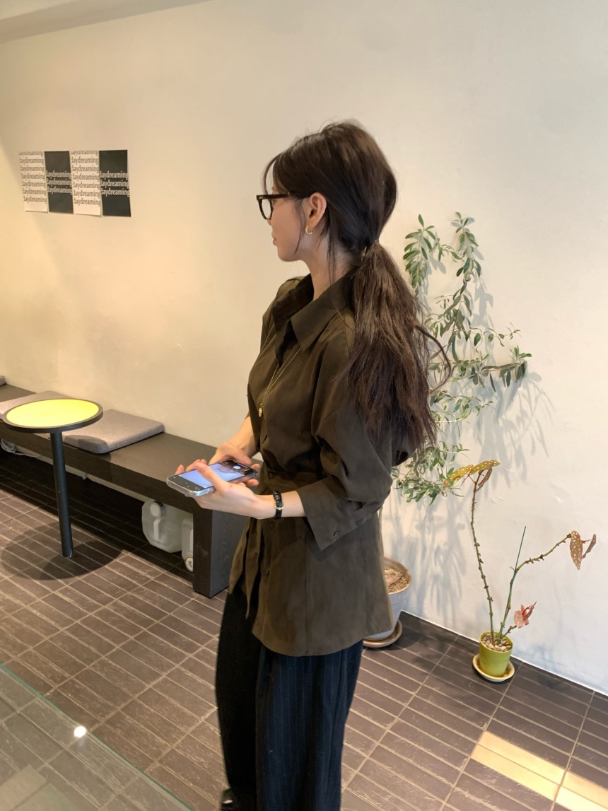 BONHEUR韓國直郵㊣女裝新品休閑推薦熱賣人氣25春夏短裙麂皮BONHEUR-2件起短裙