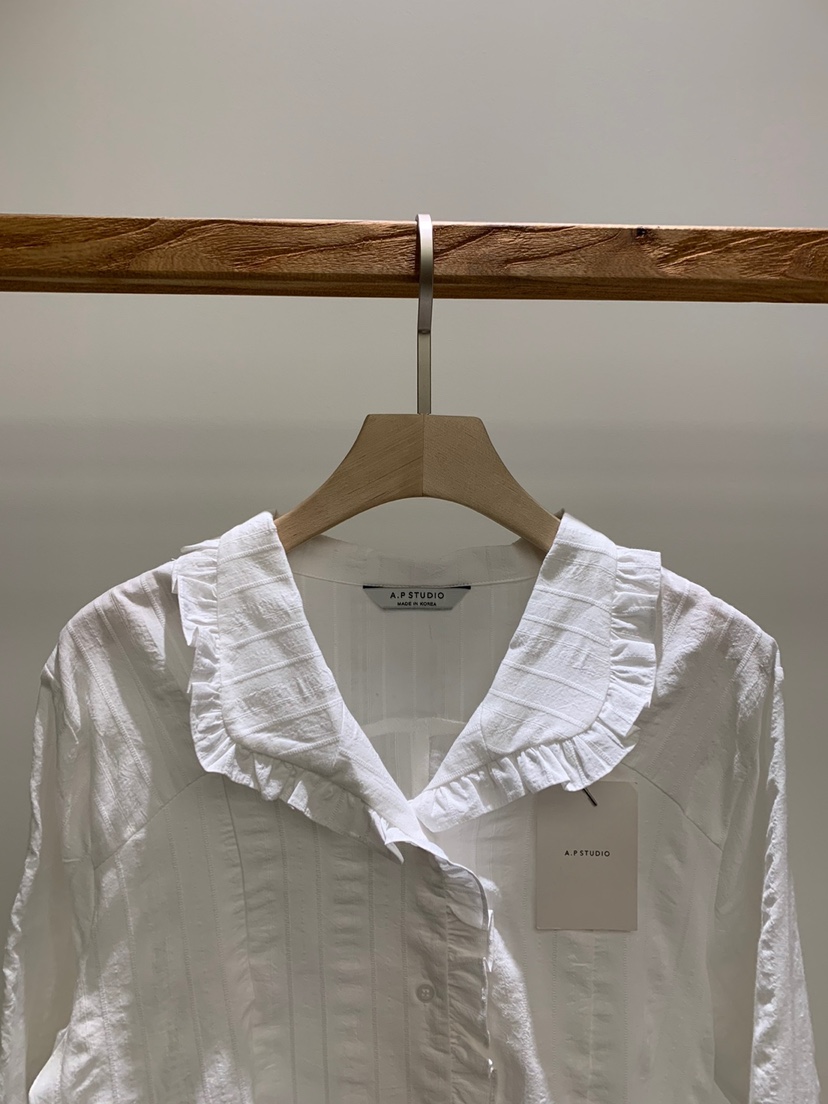 A P-STUDIO直郵韓國代購㊣女裝新款推薦休閑熱賣襯衫蕾絲衫A P-STUDIO襯衫/蕾絲衫