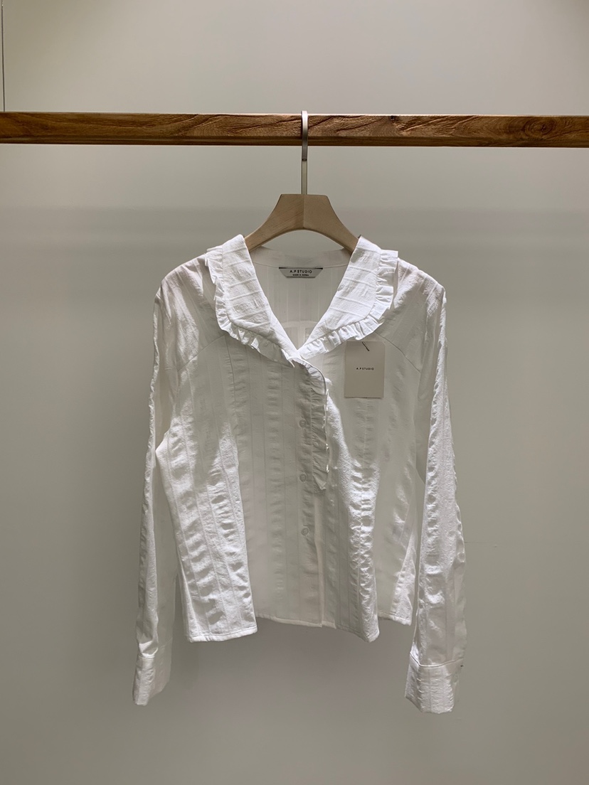 A P-STUDIO直郵韓國代購㊣女裝新款推薦休閑熱賣襯衫蕾絲衫A P-STUDIO襯衫/蕾絲衫