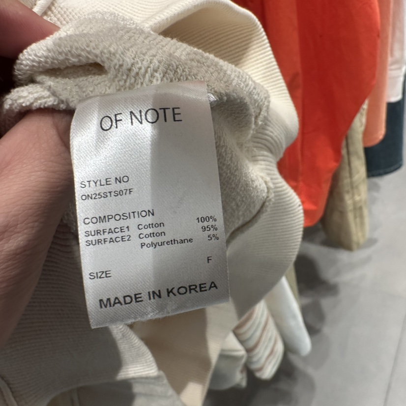 STAYFELT/OF NOTE韓國㊣直郵東大門代購女裝新款休閑衛衣拉鏈OF NOTE/STAYFELT衛衣