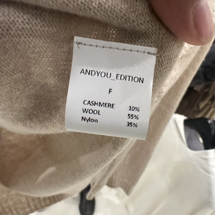 ANDYOUEDITION直郵韓國代購㊣女裝新款人氣時尚針織衫羊絨連帽ANDYOUEDITION針織衫