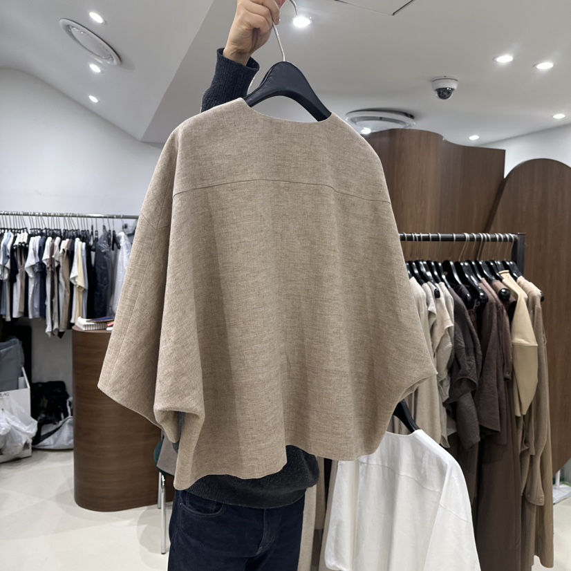 ANDYOUEDITION韓國㊣直郵東大門代購女裝新品熱賣推薦夾克亞麻ANDYOUEDITION夾克