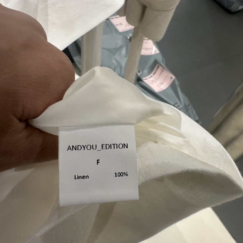 ANDYOUEDITION韓國直郵㊣東大門實拍女裝新品熱賣推薦T恤亞麻ANDYOUEDITIONT恤