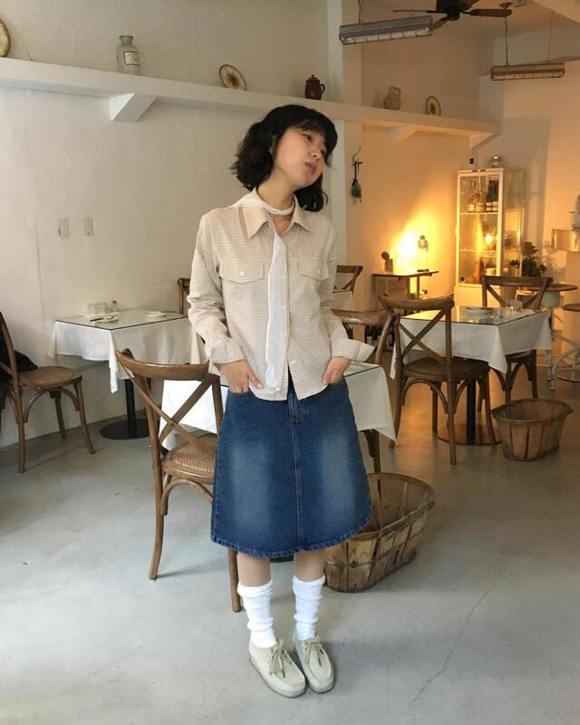 EOMPIT韓國㊣直郵東大門代購女裝新款人氣職業休閑襯衫蕾絲衫EOMPIT襯衫/蕾絲衫