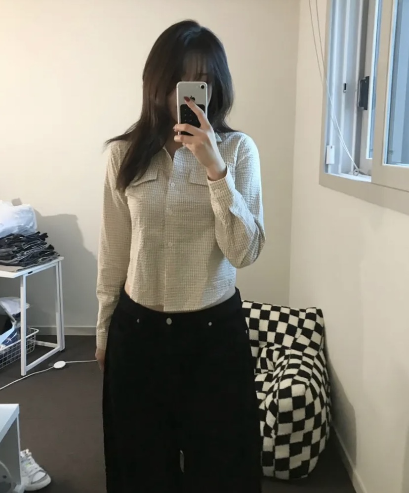 EOMPIT韓國㊣直郵東大門代購女裝新款人氣職業休閑襯衫蕾絲衫EOMPIT襯衫/蕾絲衫圖色2