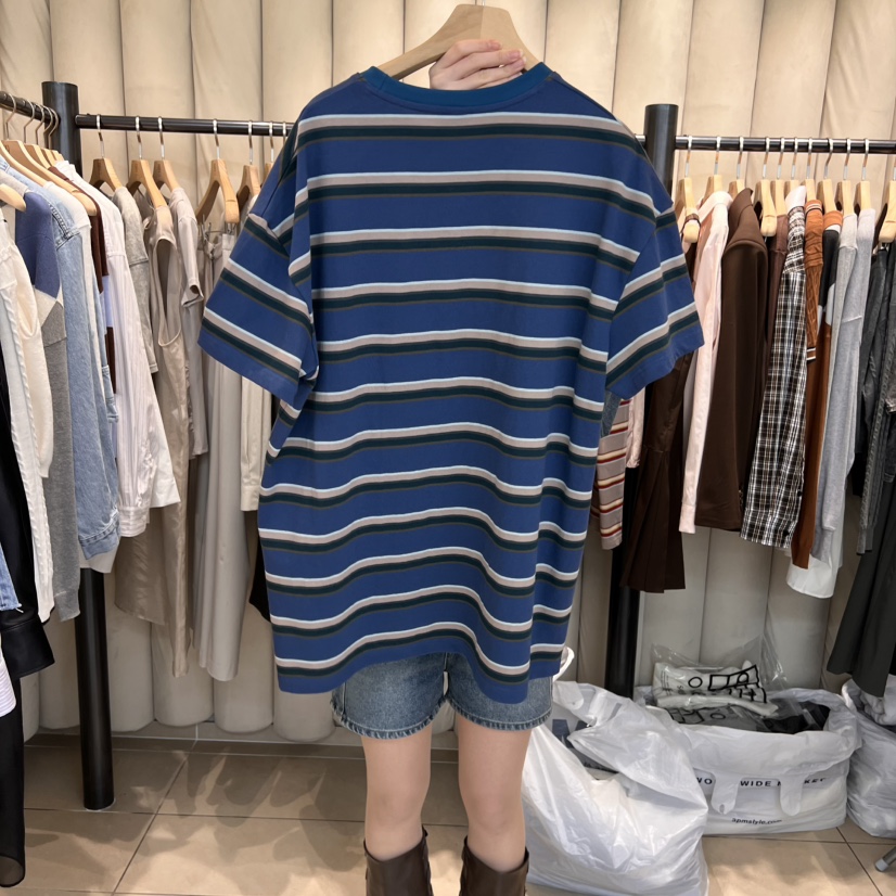 OUS/INCH-L韓國直郵㊣女裝新品休閑人氣時尚推薦25春夏T恤OUS/INCHT恤