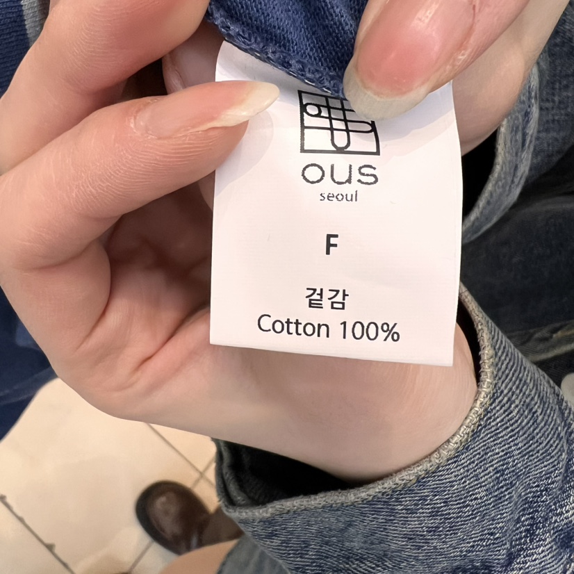 OUS/INCH-L韓國直郵㊣女裝新品休閑人氣時尚推薦25春夏T恤OUS/INCHT恤