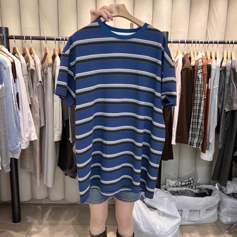 OUS/INCH-L韓國直郵㊣女裝新品休閑人氣時尚推薦25春夏T恤OUS/INCHT恤
