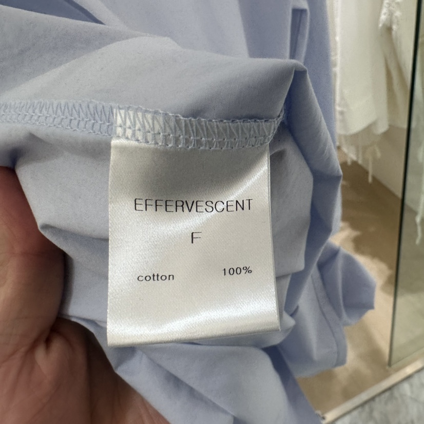 EFFERVESCENT直郵韓國代購㊣女裝新品熱賣25春夏襯衫蕾絲衫evc/effervescent襯衫/蕾絲衫