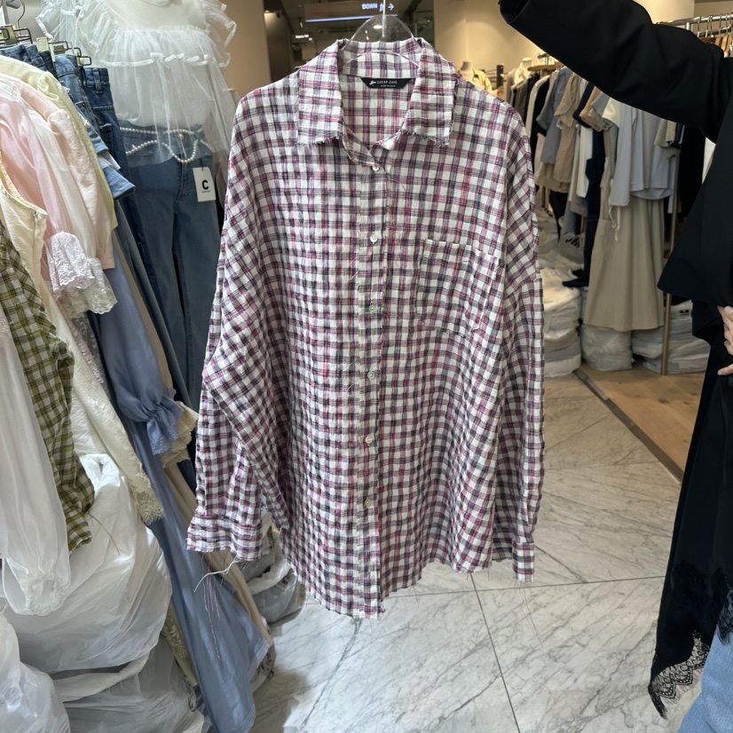 CHEAP-CHIC韓國直郵㊣東大門實拍女裝新款人氣25春夏襯衫蕾絲衫CHEAP-CHIC/CHARLES THE SECOND襯衫/蕾絲衫圖色2