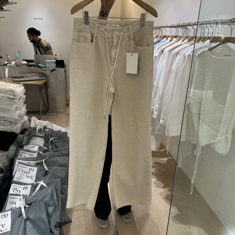 EFFERVESCENT韓國直郵㊣女裝新品25春夏時尚休閑人氣休閑褲evc/effervescent休閑褲