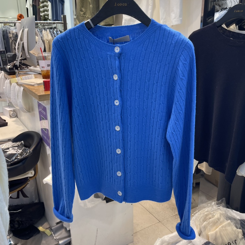J COCO韓國㊣直郵東大門代購女裝新品25春夏職業休閑針織衫J COCO針織衫圖色2