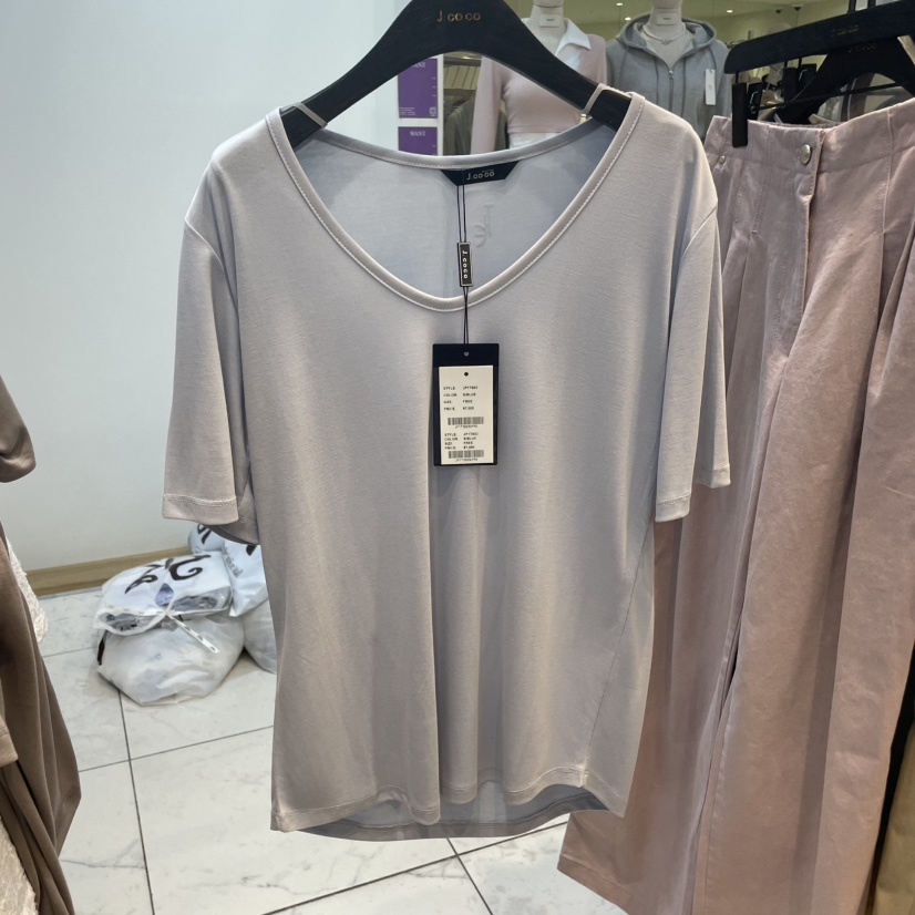 J COCO韓國㊣直郵東大門代購女裝新品熱賣休閑職業人氣T恤J COCOT恤圖色2