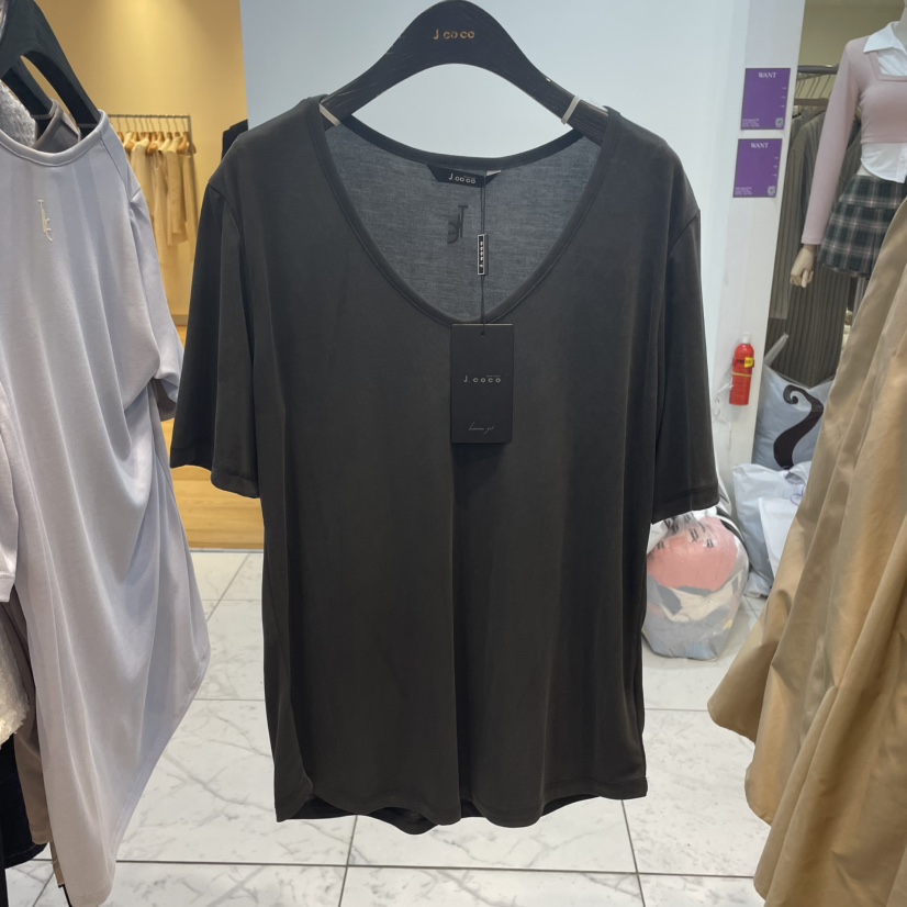 J COCO韓國㊣直郵東大門代購女裝新品熱賣休閑職業人氣T恤J COCOT恤圖色3