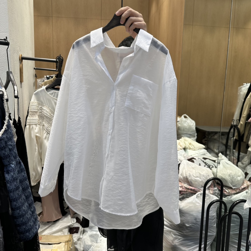 TRIPLE SEVEN直郵韓國代購㊣女裝新品職業休閑推薦襯衫蕾絲衫TRIPLE SEVEN襯衫/蕾絲衫圖色2