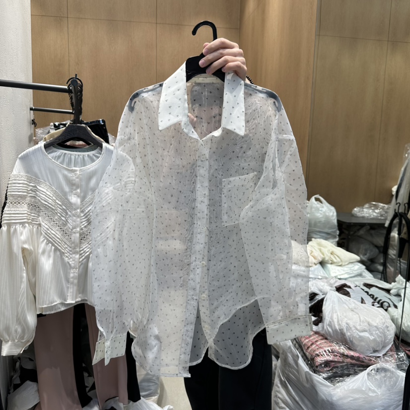 TRIPLE SEVEN直郵韓國代購㊣女裝新品職業休閑推薦襯衫蕾絲衫TRIPLE SEVEN襯衫/蕾絲衫圖色4