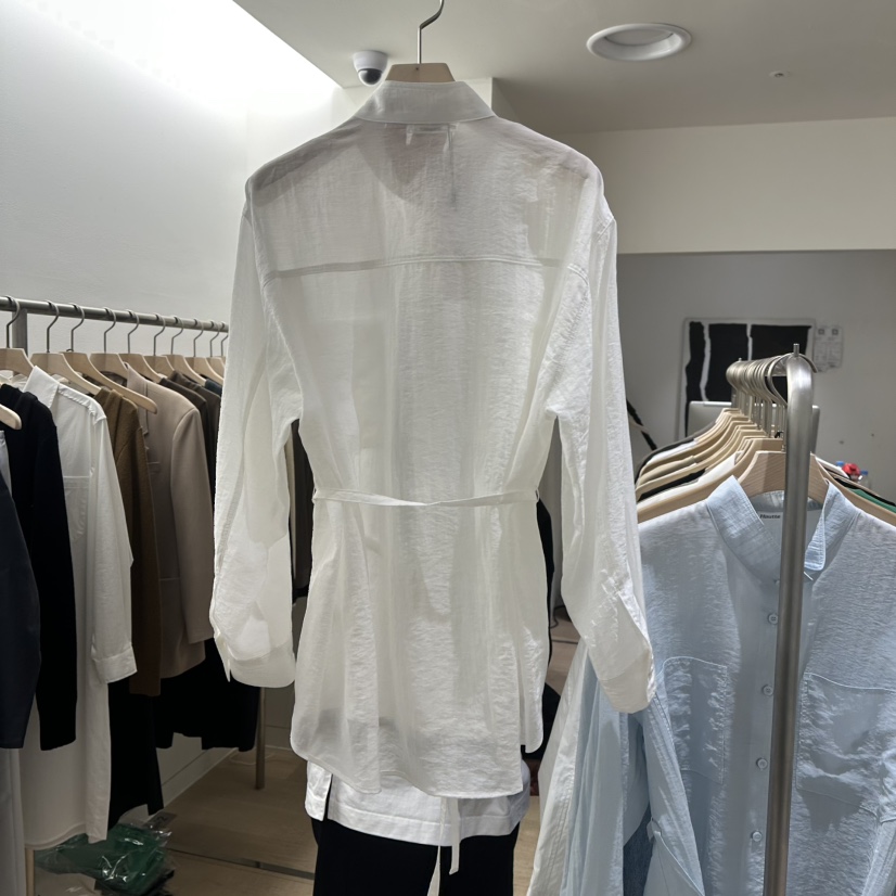 HAUTTE-P直郵韓國代購㊣女裝新品休閑推薦襯衫蕾絲衫含腰繩HAUTTE襯衫/蕾絲衫