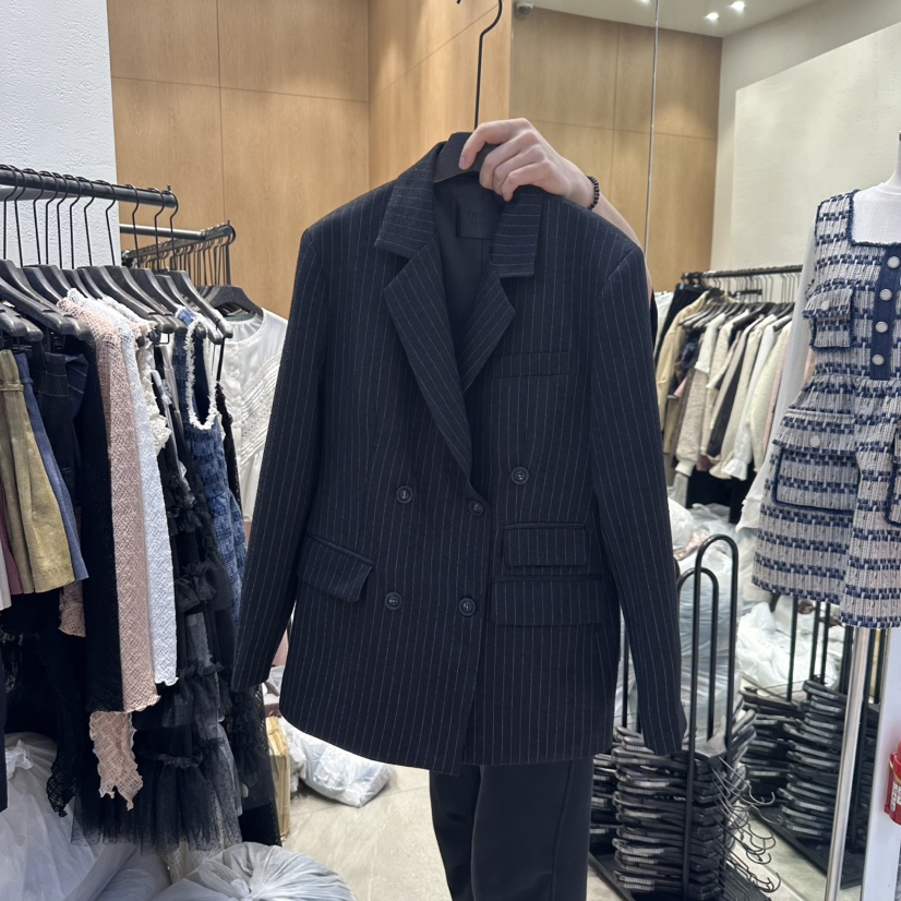 TRIPLE SEVEN直郵韓國代購㊣女裝新品25春夏休閑職業推薦夾克TRIPLE SEVEN夾克圖色2