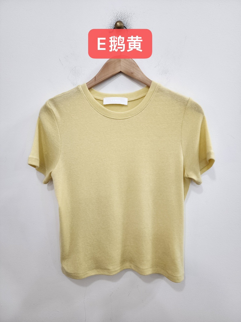 LE MIU韓國直郵㊣女裝新款熱賣休閑時尚人氣25春夏T恤羊毛LE MIUT恤圖色5
