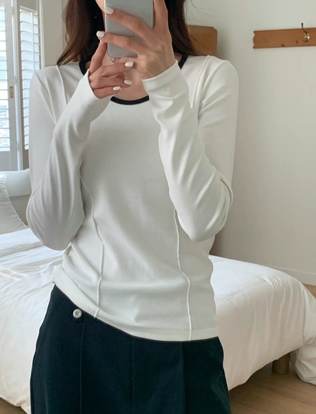 WEEKPLAN東大門代購女裝新款職業真品人氣時尚熱賣休閑長袖T恤WEEKPLAN長袖T恤圖色4