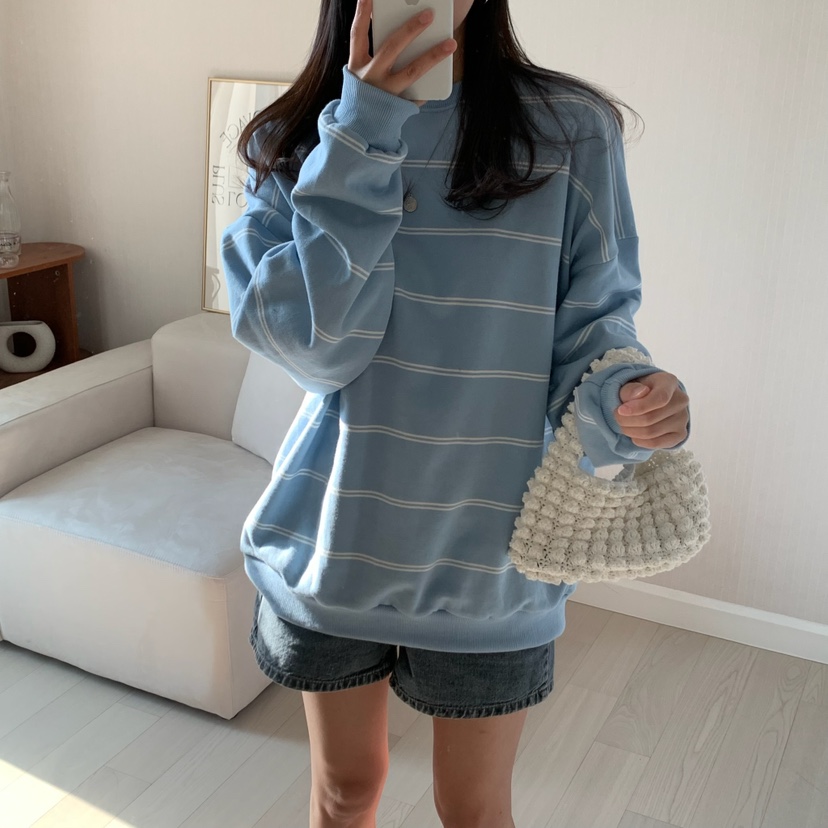 HELLO JINI韓國直郵女裝新品休閑真品時尚推薦人氣25春夏衛衣HELLO JINI衛衣圖色3