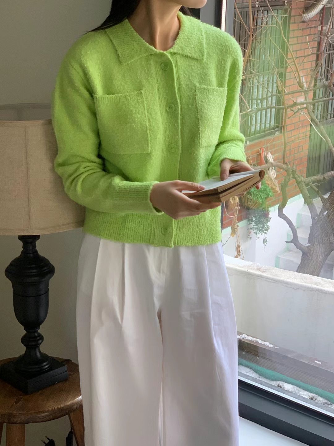 WEEKPLAN韓國代購女士新款推薦時尚25春夏熱賣職業休閑針織衫WEEKPLAN針織衫圖色3