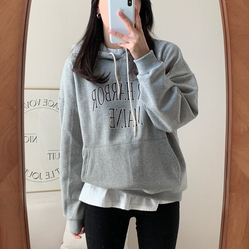 HELLO JINI東大門代購女士新款推薦職業熱賣25春夏時尚衛衣HELLO JINI衛衣