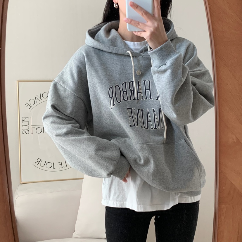 HELLO JINI東大門代購女士新款推薦職業熱賣25春夏時尚衛衣HELLO JINI衛衣圖色2