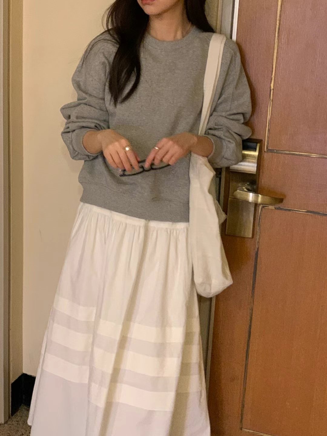 BASIC FEMME-베이직팜므-OT韓國直郵女士新品25春夏衛衣BASIC FEMME衛衣圖色2
