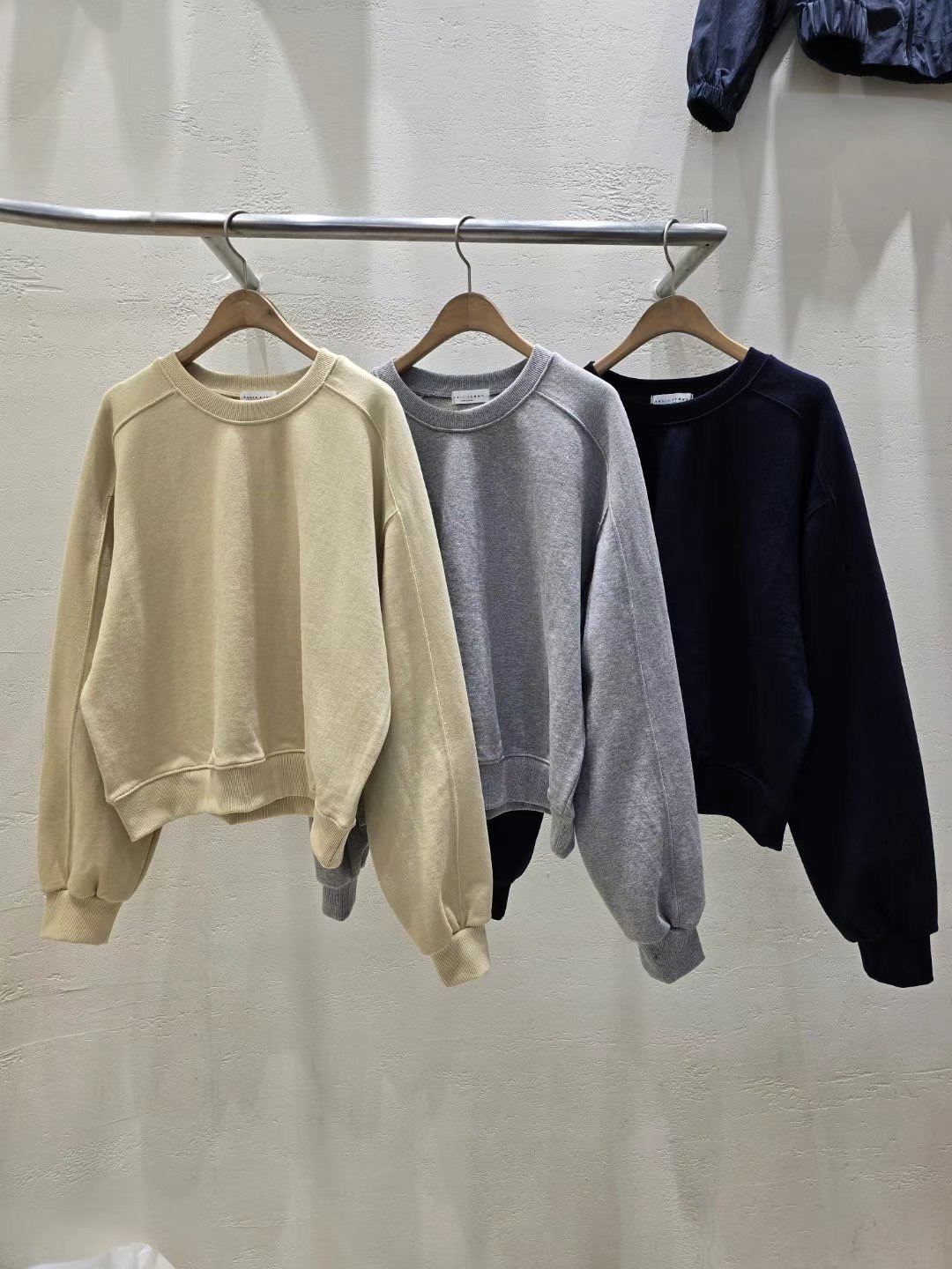 BASIC FEMME-베이직팜므-OT韓國直郵女士新品25春夏衛衣BASIC FEMME衛衣圖色3左三色