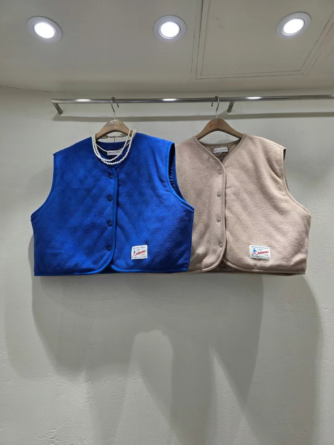 BASIC FEMME-베이직팜므-OT韓國代購女裝新品休閑馬甲羊毛BASIC FEMME馬甲