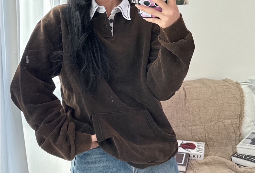PAIRING直郵韓國代購㊣女裝新款職業人氣推薦熱賣25春夏衛衣刺繡PAIRING衛衣