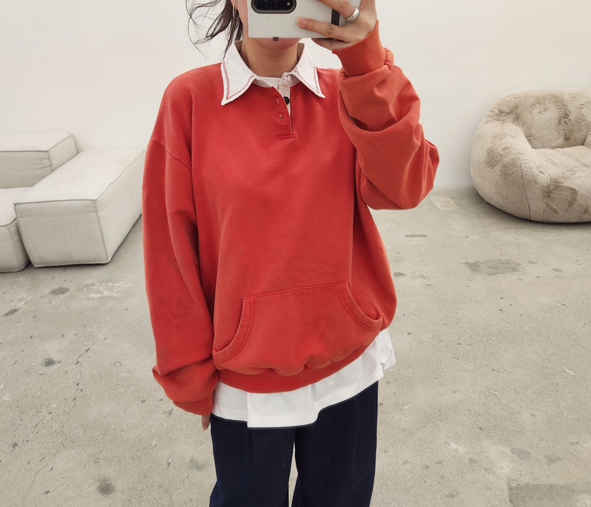 PAIRING直郵韓國代購㊣女裝新款職業人氣推薦熱賣25春夏衛衣刺繡PAIRING衛衣