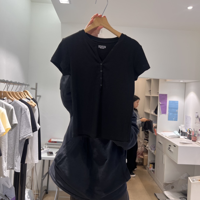 EYEFUL-Q韓國直郵㊣女裝新款休閑熱賣時尚職業人氣25春夏T恤eyefulT恤圖色4