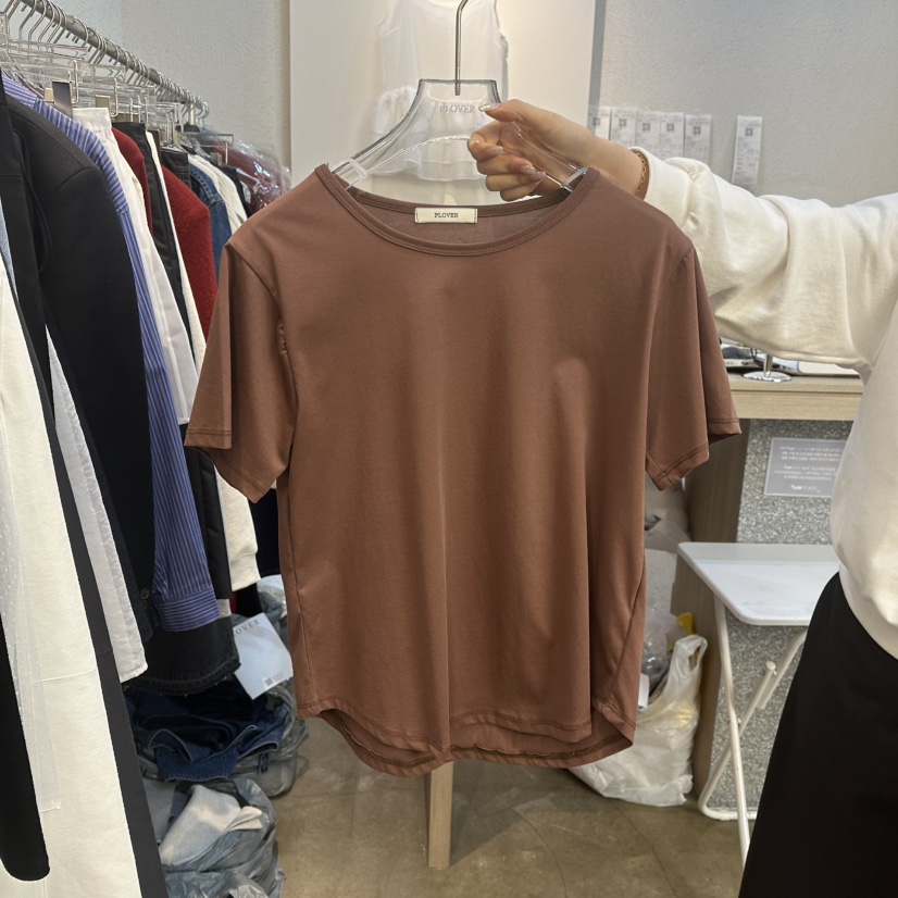 PLOVER韓國直郵㊣東大門實拍女裝新品人氣休閑時尚熱賣25春夏T恤PLO_VERT恤圖色3