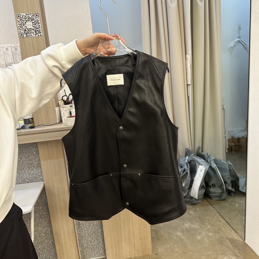 PLOVER韓國㊣直郵東大門代購女裝新款休閑職業25春夏人氣馬甲PLO_VER馬甲