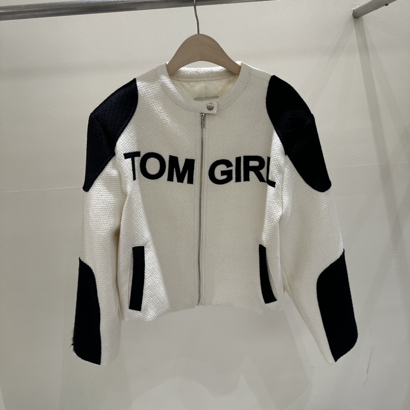 TOMGIRL韓國直郵㊣女裝新品人氣推薦時尚職業25春夏休閑夾克TOMGIRL夾克圖色1