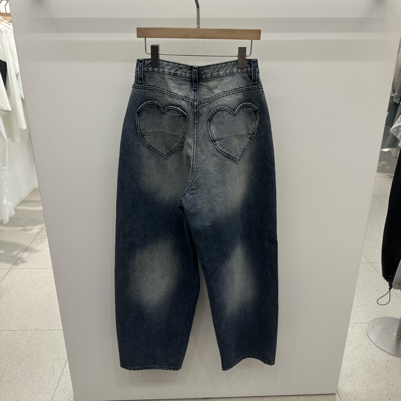 NYLON韓國直郵㊣東大門實拍女裝新品熱賣時尚職業牛仔褲口袋NYLON牛仔褲