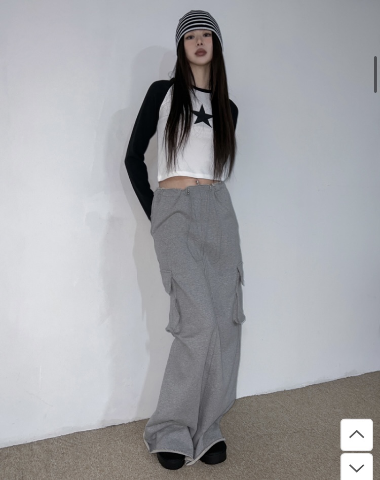 RIDGE-P直郵韓國代購㊣女裝新品人氣熱賣休閑推薦時尚長裙RIDGE-P長裙