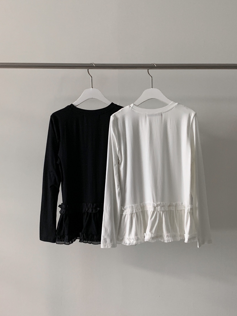 MILLIMETER直郵韓國代購㊣女裝新品25春夏推薦時尚職業長袖T恤MILLIMETER長袖T恤
