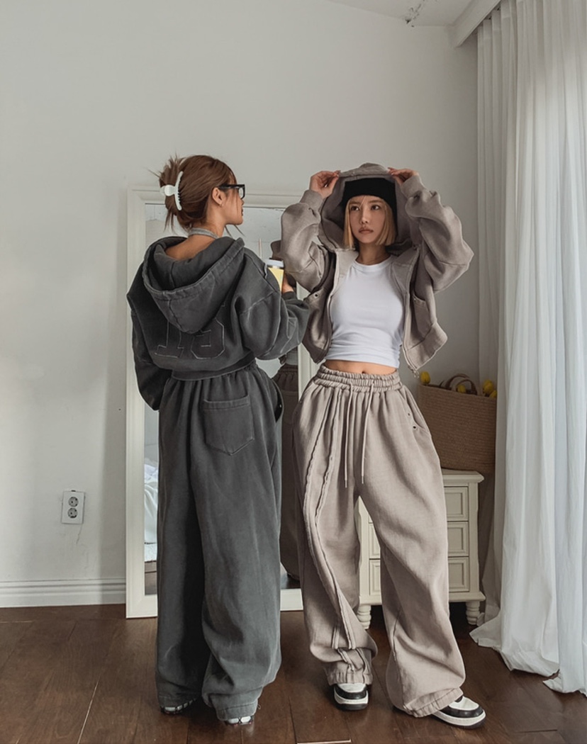 NUEUN韓國直郵㊣女裝新款25春夏職業推薦時尚休閑夾克拉鏈兜帽NUEUN/SEEOT夾克